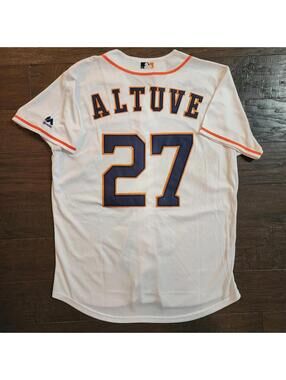 Jose Altuve Majestic #27 Houston Astros Jersey NWT Sz M